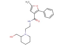 N-{2-[2-(hydroxymethyl)piperidin-1-yl]ethyl}-5-methyl-2-phenyl-3-furamide