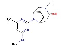 (1S*,6R*)-3-methyl-9-[4-methyl-6-(methylamino)pyrimidin-2-yl]-3,9-diazabicyclo[4.2.1]nonan-4-one
