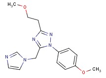 5-(1H-imidazol-1-ylmethyl)-3-(2-methoxyethyl)-1-(4-methoxyphenyl)-1H-1,2,4-triazole
