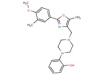 2-(4-{[2-(4-methoxy-3-methylphenyl)-5-methyl-1,3-oxazol-4-yl]methyl}-1-piperazinyl)phenol