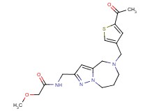 N-({5-[(5-acetyl-3-thienyl)methyl]-5,6,7,8-tetrahydro-4H-pyrazolo[1,5-a][1,4]diazepin-2-yl}methyl)-2-methoxyacetamide