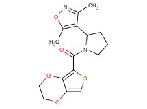 4-[1-(2,3-dihydrothieno[3,4-b][1,4]dioxin-5-ylcarbonyl)pyrrolidin-2-yl]-3,5-dimethylisoxazole