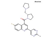 6-fluoro-2-pyrimidin-5-yl-4-{[(2S)-2-(pyrrolidin-1-ylmethyl)pyrrolidin-1-yl]carbonyl}quinoline