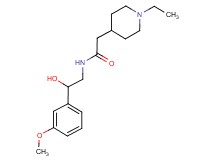 2-(1-ethyl-4-piperidinyl)-N-[2-hydroxy-2-(3-methoxyphenyl)ethyl]acetamide