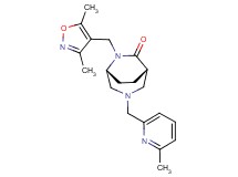 (1S*,5R*)-6-[(3,5-dimethyl-4-isoxazolyl)methyl]-3-[(6-methyl-2-pyridinyl)methyl]-3,6-diazabicyclo[3.2.2]nonan-7-one