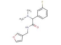 2-(dimethylamino)-2-(3-fluorophenyl)-N-(3-furylmethyl)acetamide