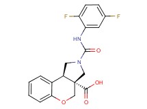 (3aR*,9bR*)-2-{[(2,5-difluorophenyl)amino]carbonyl}-1,2,3,9b-tetrahydrochromeno[3,4-c]pyrrole-3a(4H)-carboxylic acid