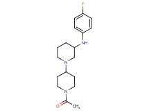 1'-acetyl-N-(4-fluorophenyl)-1,4'-bipiperidin-3-amine