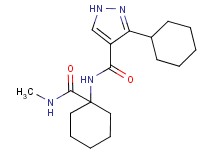 3-cyclohexyl-N-{1-[(methylamino)carbonyl]cyclohexyl}-1H-pyrazole-4-carboxamide