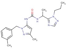 N-[3-methyl-1-(3-methylbenzyl)-1H-pyrazol-5-yl]-N'-[1-(1-propyl-1H-1,2,4-triazol-5-yl)ethyl]urea