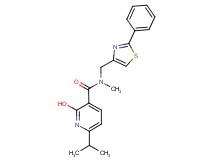 2-hydroxy-6-isopropyl-N-methyl-N-[(2-phenyl-1,3-thiazol-4-yl)methyl]nicotinamide