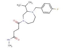 4-[4-(4-fluorobenzyl)-3-isopropyl-1,4-diazepan-1-yl]-N-methyl-4-oxobutanamide
