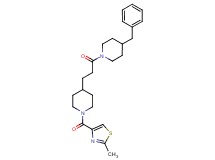 4-benzyl-1-(3-{1-[(2-methyl-1,3-thiazol-4-yl)carbonyl]-4-piperidinyl}propanoyl)piperidine