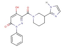 5-hydroxy-6-{[3-(1H-imidazol-2-yl)-1-piperidinyl]carbonyl}-2-phenyl-3(2H)-pyridazinone