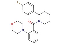 4-(2-{[2-(4-fluorophenyl)-1-piperidinyl]carbonyl}phenyl)morpholine