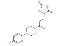 5-{3-[4-(5-chloro-2-pyridinyl)-1-piperazinyl]-3-oxopropyl}-2,4-imidazolidinedione