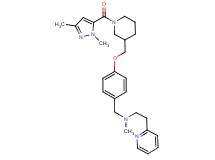 N-[4-({1-[(1,3-dimethyl-1H-pyrazol-5-yl)carbonyl]-3-piperidinyl}methoxy)benzyl]-N-methyl-2-(2-pyridinyl)ethanamine