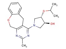 (3S*,4S*)-4-isopropoxy-1-(2-methyl-5,11-dihydro[1]benzoxepino[3,4-d]pyrimidin-4-yl)pyrrolidin-3-ol