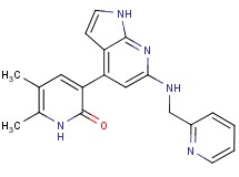 5,6-dimethyl-3-{6-[(pyridin-2-ylmethyl)amino]-1H-pyrrolo[2,3-b]pyridin-4-yl}pyridin-2(1H)-one