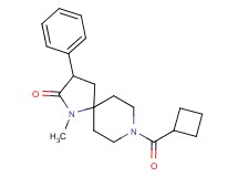 8-(cyclobutylcarbonyl)-1-methyl-3-phenyl-1,8-diazaspiro[4.5]decan-2-one