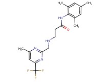 N-mesityl-3-({[4-methyl-6-(trifluoromethyl)pyrimidin-2-yl]methyl}amino)propanamide