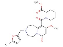 methyl 1-({9-methoxy-3-[(5-methyl-2-furyl)methyl]-7-oxo-1,2,3,4,5,7-hexahydropyrido[1,2-d][1,4]diazepin-10-yl}carbonyl)-2-piperidinecarboxylate