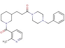 1-benzyl-4-(3-{1-[(2-methyl-3-pyridinyl)carbonyl]-3-piperidinyl}propanoyl)piperazine