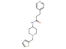 3-pyridin-4-yl-N-[1-(2-thienylmethyl)piperidin-4-yl]propanamide