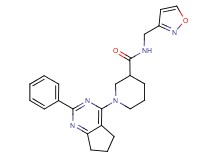 N-(isoxazol-3-ylmethyl)-1-(2-phenyl-6,7-dihydro-5H-cyclopenta[d]pyrimidin-4-yl)piperidine-3-carboxamide