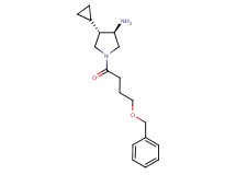 (3R*,4S*)-1-[4-(benzyloxy)butanoyl]-4-cyclopropyl-3-pyrrolidinamine