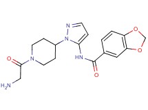 N-[1-(1-glycyl-4-piperidinyl)-1H-pyrazol-5-yl]-1,3-benzodioxole-5-carboxamide hydrochloride