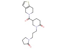 5-(6,7-dihydrothieno[3,2-c]pyridin-5(4H)-ylcarbonyl)-1-[3-(2-oxo-1-pyrrolidinyl)propyl]-2-piperidinone