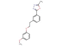 2-{3-[2-(3-methoxyphenoxy)ethyl]phenyl}-5-methyl-1,3,4-oxadiazole