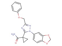 1-[1-(1,3-benzodioxol-5-yl)-3-(phenoxymethyl)-1H-1,2,4-triazol-5-yl]cyclopropanecarboxamide