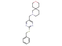 2-{[2-(benzylthio)pyrimidin-5-yl]methyl}-9-oxa-2-azaspiro[5.5]undecane