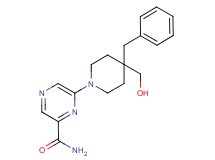 6-[4-benzyl-4-(hydroxymethyl)piperidin-1-yl]pyrazine-2-carboxamide