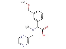 [3-(methoxymethyl)phenyl][methyl(pyrazin-2-ylmethyl)amino]acetic acid