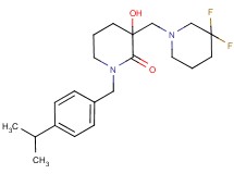3-[(3,3-difluoropiperidin-1-yl)methyl]-3-hydroxy-1-(4-isopropylbenzyl)piperidin-2-one