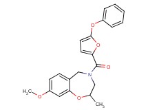 8-methoxy-2-methyl-4-(5-phenoxy-2-furoyl)-2,3,4,5-tetrahydro-1,4-benzoxazepine
