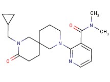 2-[8-(cyclopropylmethyl)-9-oxo-2,8-diazaspiro[5.5]undec-2-yl]-N,N-dimethylnicotinamide