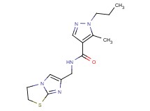 N-(2,3-dihydroimidazo[2,1-b][1,3]thiazol-6-ylmethyl)-5-methyl-1-propyl-1H-pyrazole-4-carboxamide