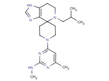 4-(5-isobutyl-1,5,6,7-tetrahydro-1'H-spiro[imidazo[4,5-c]pyridine-4,4'-piperidin]-1'-yl)-N,6-dimethylpyrimidin-2-amine