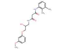 N-(2,3-dimethylphenyl)-N'-[2-hydroxy-3-(3-methoxyphenoxy)propyl]malonamide
