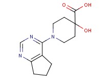 1-(6,7-dihydro-5H-cyclopenta[d]pyrimidin-4-yl)-4-hydroxypiperidine-4-carboxylic acid