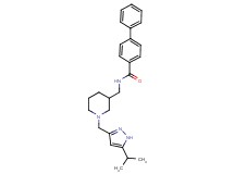 N-({1-[(5-isopropyl-1H-pyrazol-3-yl)methyl]-3-piperidinyl}methyl)-4-biphenylcarboxamide