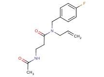 3-(acetylamino)-N-allyl-N-(4-fluorobenzyl)propanamide