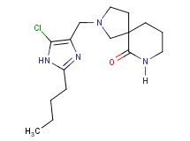 2-[(2-butyl-5-chloro-1H-imidazol-4-yl)methyl]-2,7-diazaspiro[4.5]decan-6-one