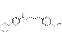 N-[3-(4-methoxyphenyl)propyl]-6-(1,2-oxazinan-2-yl)nicotinamide