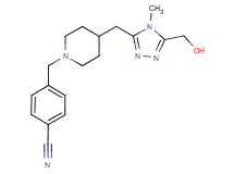 4-[(4-{[5-(hydroxymethyl)-4-methyl-4H-1,2,4-triazol-3-yl]methyl}piperidin-1-yl)methyl]benzonitrile