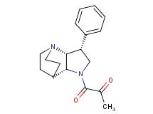 1-oxo-1-[(3R*,3aR*,7aR*)-3-phenylhexahydro-4,7-ethanopyrrolo[3,2-b]pyridin-1(2H)-yl]acetone